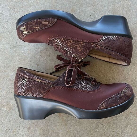 Alegria Maditerlockin Choco Leather Shoes Women’s Size 39 - Picture 9 of 11